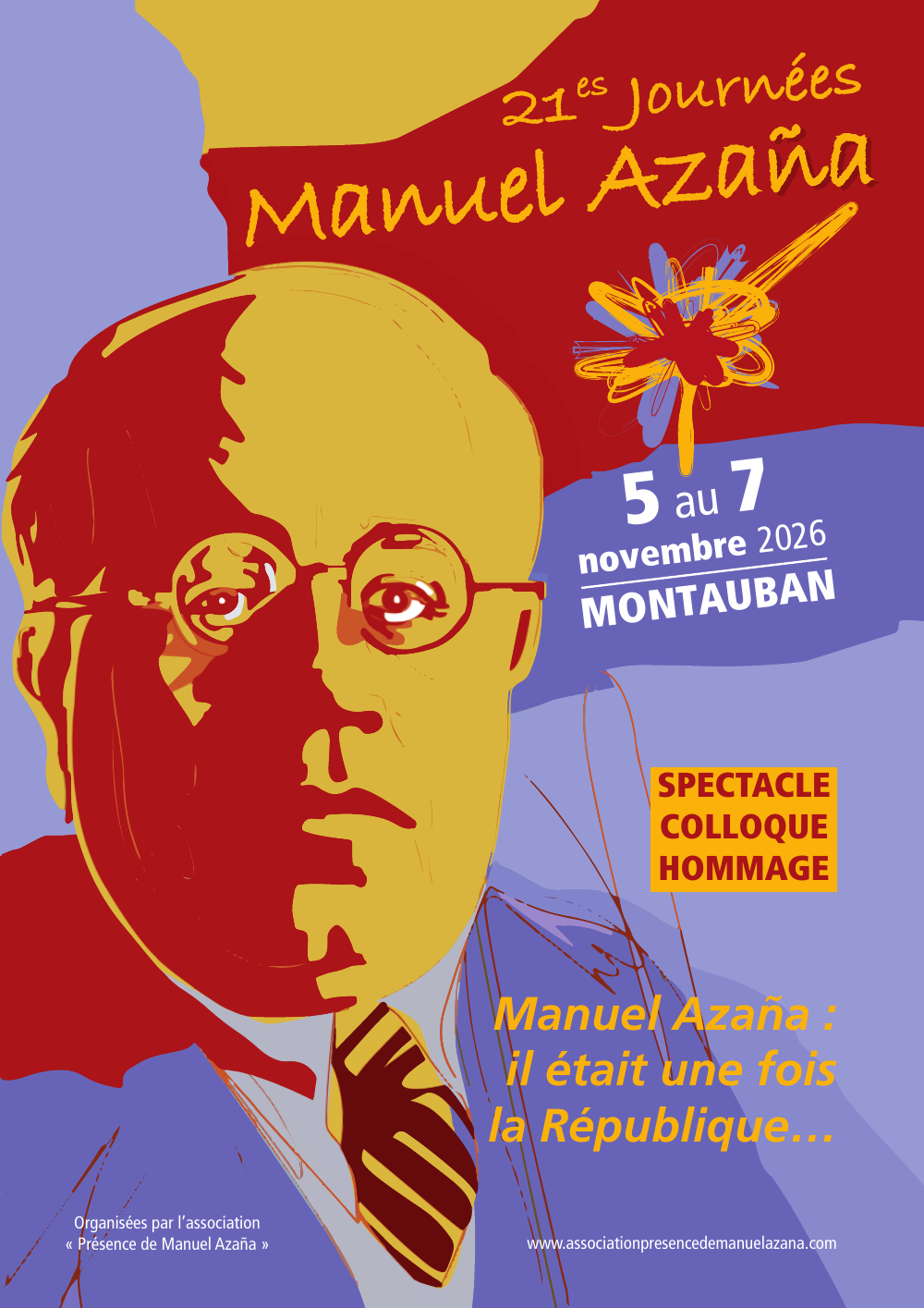 Couverture du programme des 21es Journées Manuel Azaña
