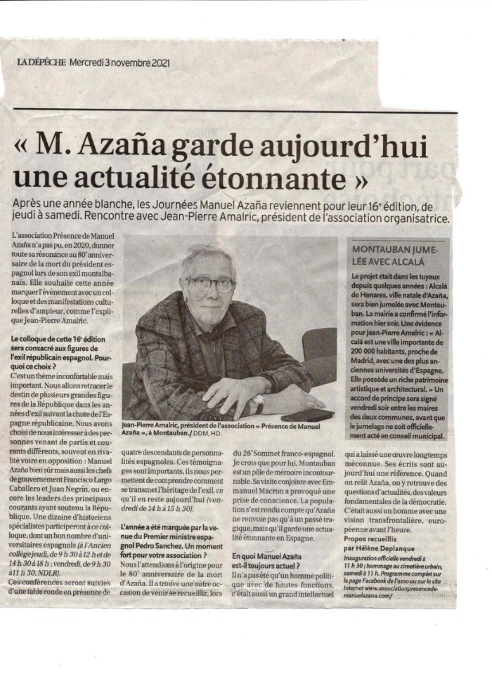 Aperçu : Manuel Azaña garde aujourd’hui une actualité étonnante