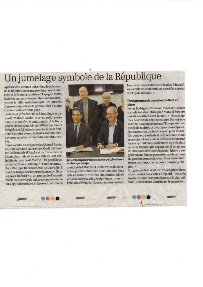 Aperçu : Un jumelage symbole de la République