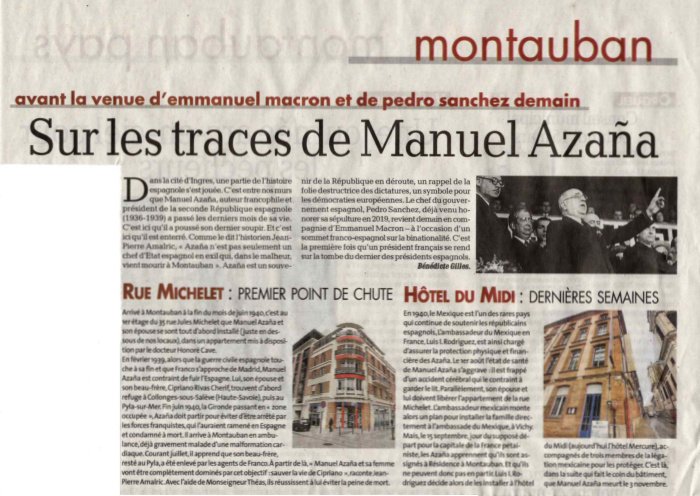 Aperçu : Sur les traces de Manuel Azaña