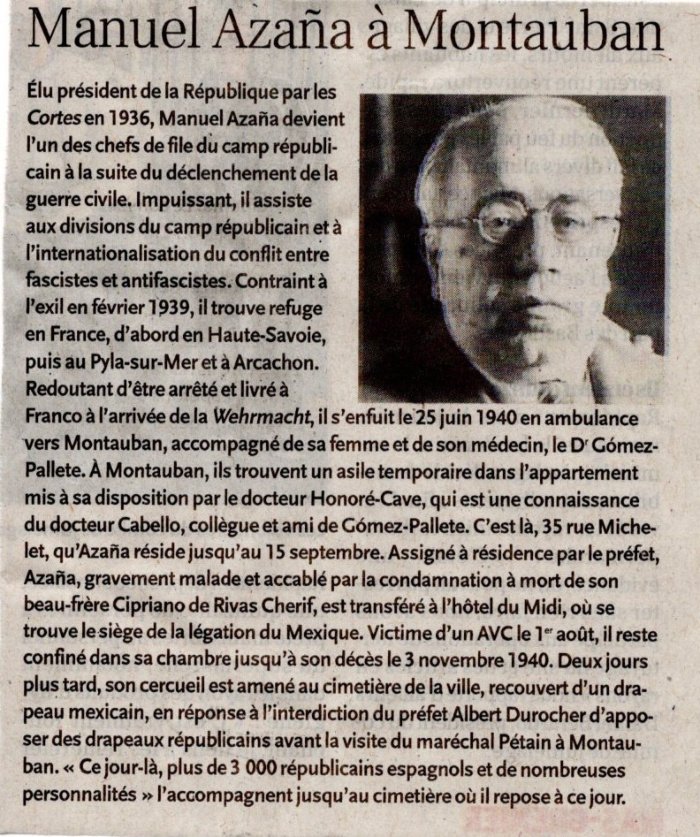 Aperçu : Manuel Azaña à Montauban