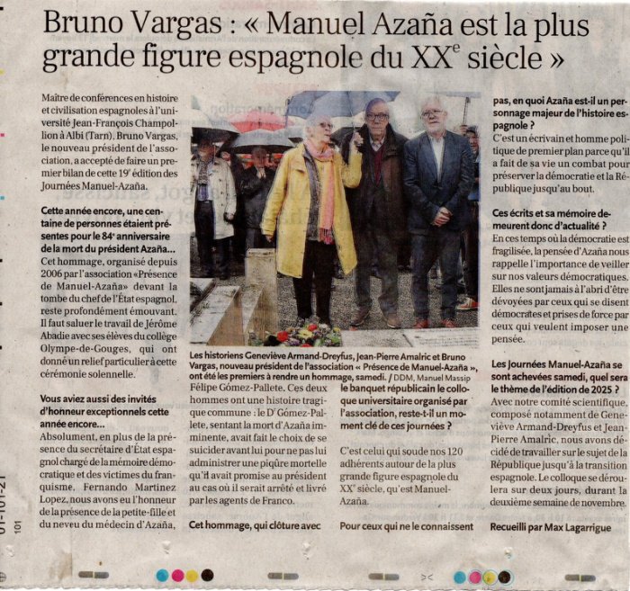 Aperçu : Bruno Vargas : Manuel Azaña, grande figure espagnole du XXe siècle