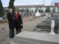 Photographie d’archive de la tombe du médecin de Manuel Azaña